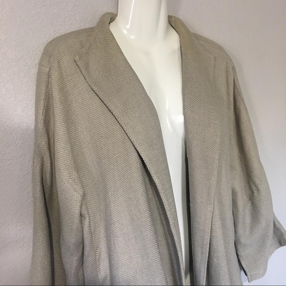 SOLD EILEEN FISHER | LINEN / COTTON BLAZER - Picture 5 of 7